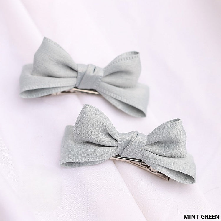 11 Satin Lolita Options Color Bowknot Hairclip