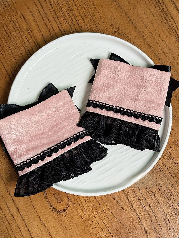 Manschetten Handgelenk Rosa / Lila Lolita