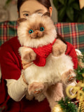 Cat Sitting Plush Bag Siamese Realistic Backpack/Crossbody