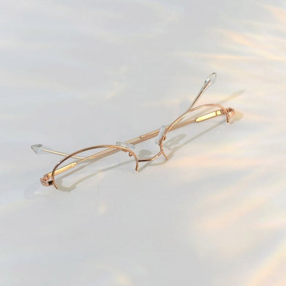 Eyeglasses Gold Frame Steampunk