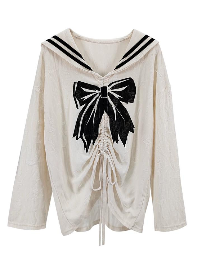 ダークトップスセーラーリボン