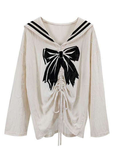 ダークトップスセーラーリボン