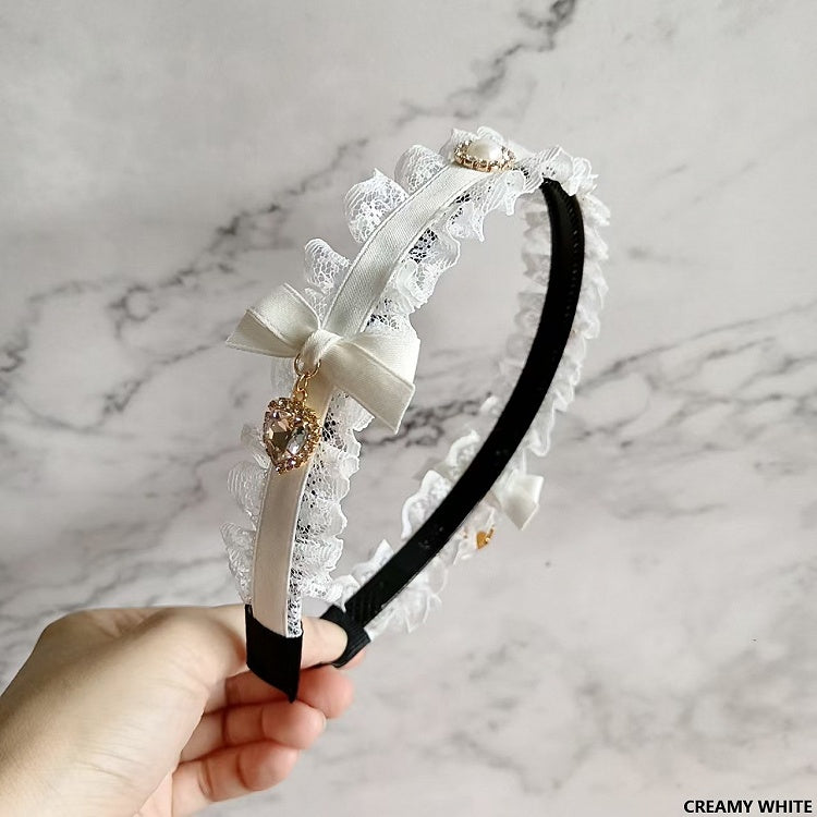 Kei 6 KC Bowknot Color Options Lace Jirai Rhinestone