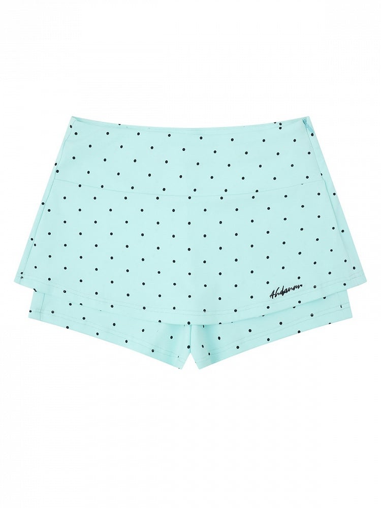 Mint Green Polka Dot Skort - Languid Park