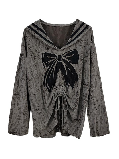 ダークトップスセーラーリボン