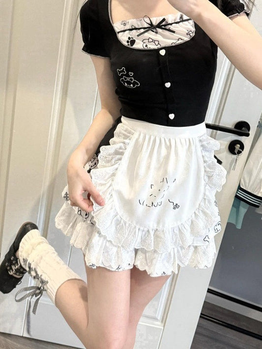 Kawaii Lace Design Apron - Ruibbit