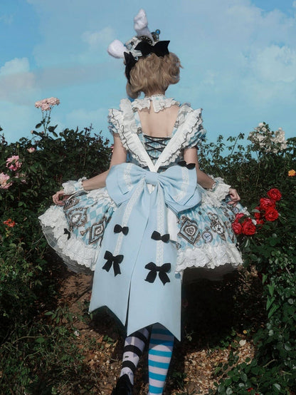 Alice Blue Lolita Big Bow Train - Untitled Heartbeat
