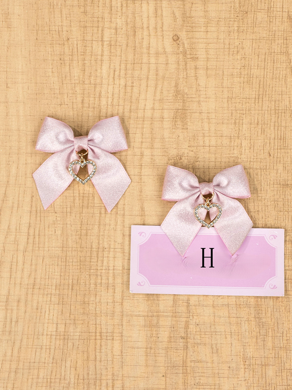 Bow Kei | Hairclips 10 Jirai with Rhinestone Options Butterfly Elegant Square