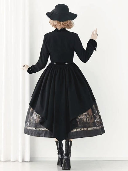 ブラック王子ファッション ゴシックロリータ テールブレザー