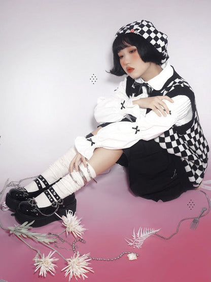 Retro Toe Spicy Platform Shoes Lolita Punk Heeled High Round