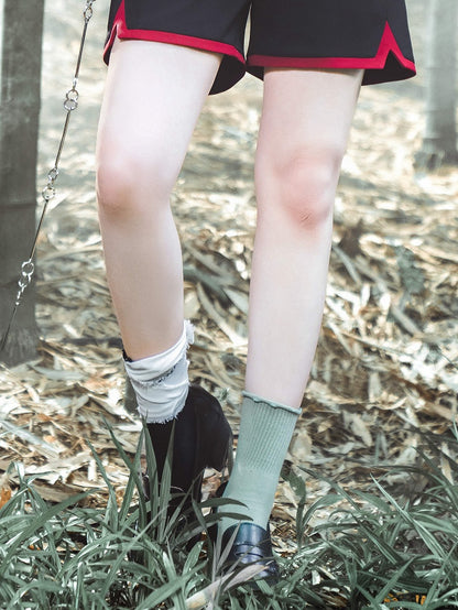 / Schwarz Grün Rot Socken