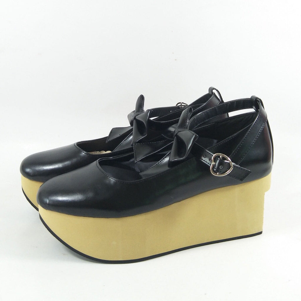 Black Wooden Made SP168075 Shoes Custom Horse