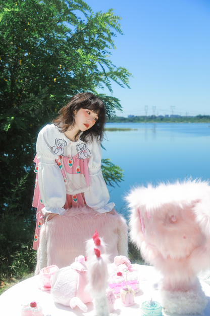 パピースリーブのレトロなロングシャツデザイン