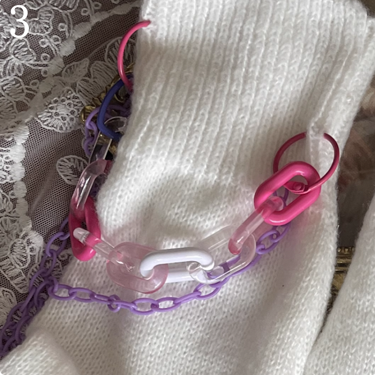 Cut-out Stulpen Bein Design Weiß Kette Overknee Strümpfe/Bein/Spitze