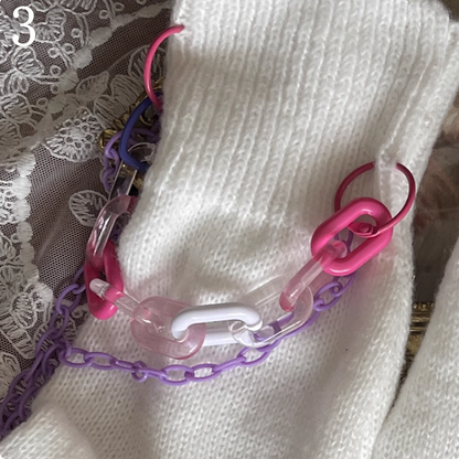 Cut-out Stulpen Bein Design Weiß Kette Overknee Strümpfe/Bein/Spitze