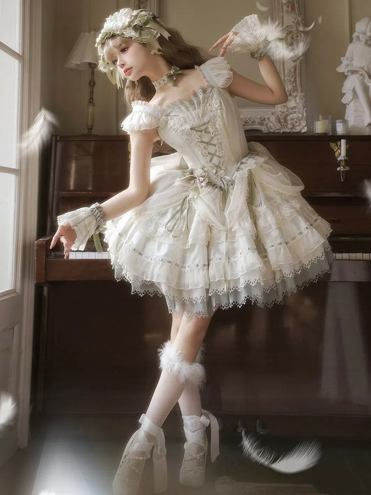 Jasmine Corset Bodice Princess Lolita Boning Dress