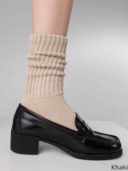 Socks 6 Colors Retro Cotton Minimalist