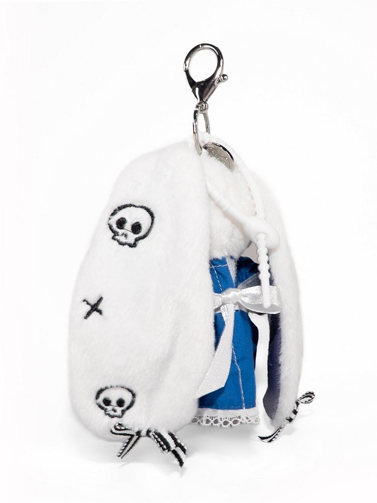 Guro Embellishments Rabbit Scar Kawaii - White Blue Keychain