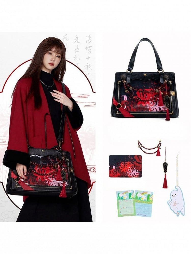 3 Colors Game-inspired Ita Bag with Classic Design Tassel Charm - thejunco