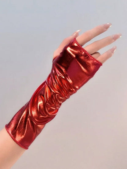 Cyberpunk Futuristic Fingerless Gloves - Mr. Cat