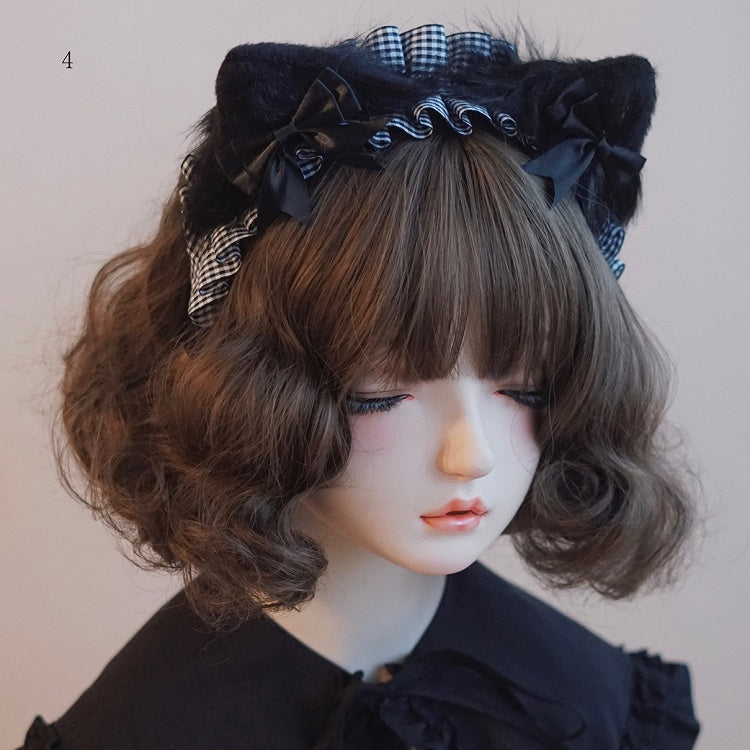 Ear KC Details Black Bowknot Bear/Kitty