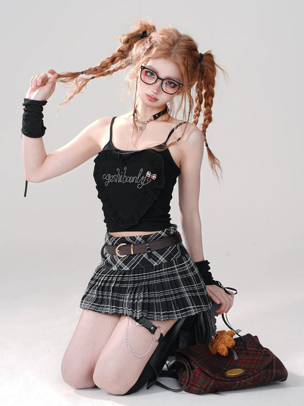 Slim Girl Short Tops Style Suspender Fantasy
