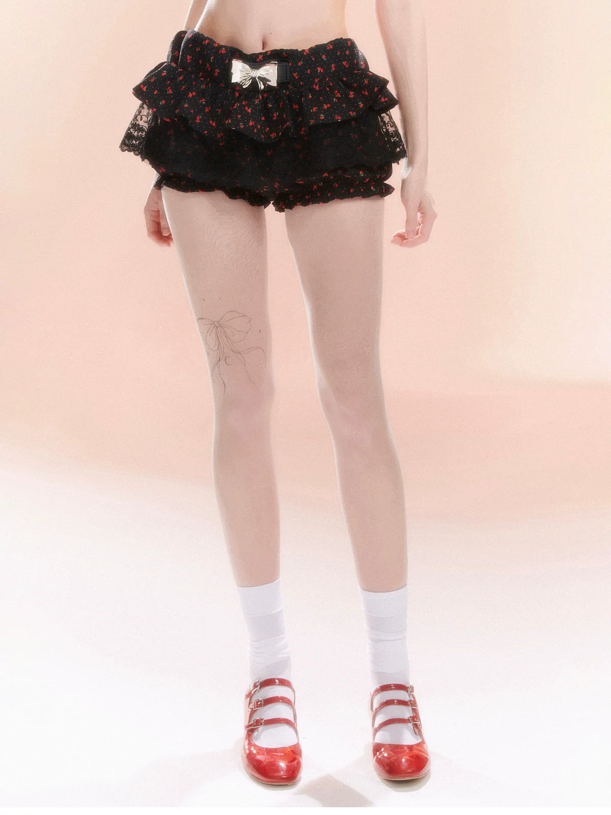 Bänderrock Hose Blume Klein