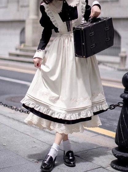 Elegant Angelina Set Dress Maid Retro