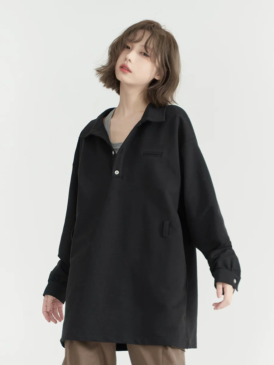 ポロ ルーズトップ ミドル丈