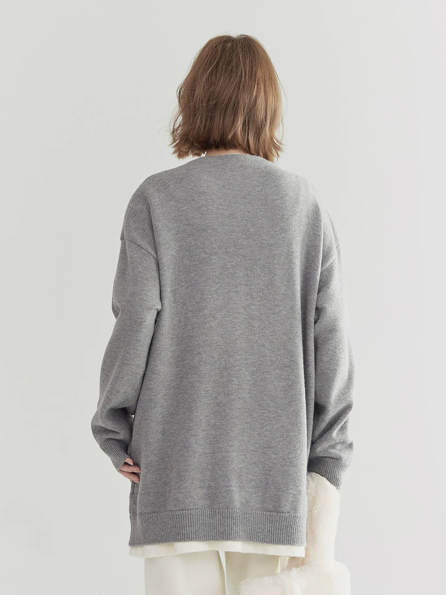 Button Loose Faux Piece Tops Two