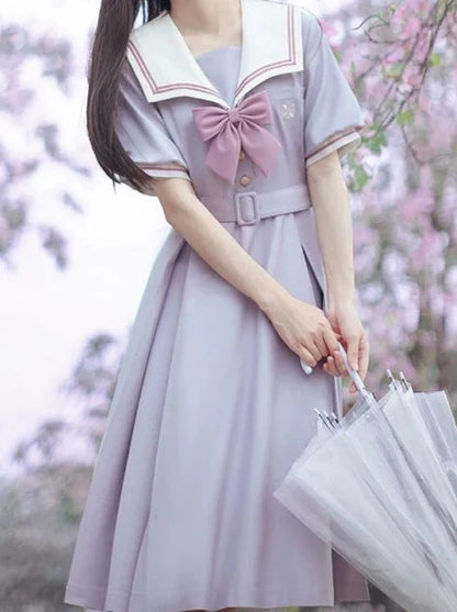 Light Dress Sailor College Purple