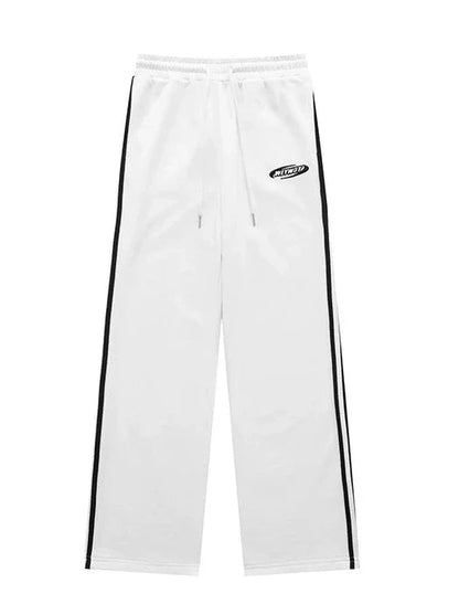 ハイカジュアルストリートストライプサイドダンスパンツアメリカン