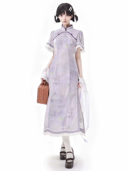 中国パープルニュードリームショールスーツライラック