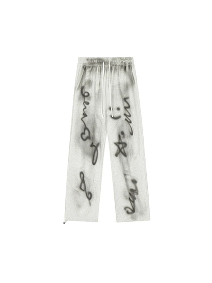 Illustration Weite Sweathose mit transparentem Schnitt