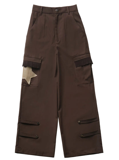 デザインスプリットワンダーベアニットトップショールメイラード