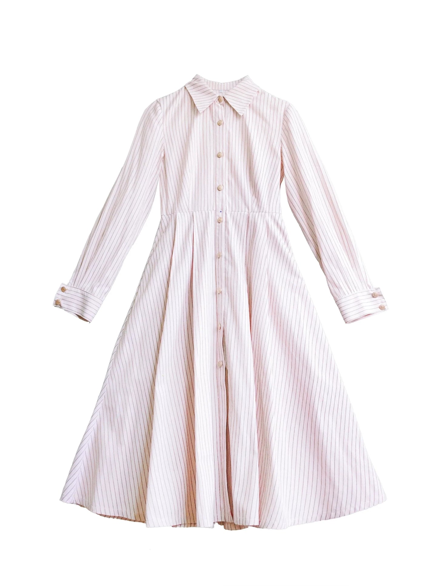 Hemdkleid Farbe + Krawatte Plissee Marine Anzug Gestreift Abzeichen Retro Magic Dress Academy