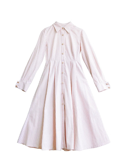 Hemdkleid Farbe + Krawatte Plissee Marine Anzug Gestreift Abzeichen Retro Magic Dress Academy