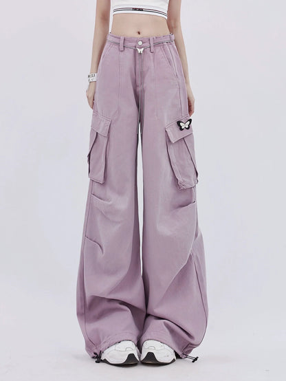 Wide Butterfly Pants with Pockets Big