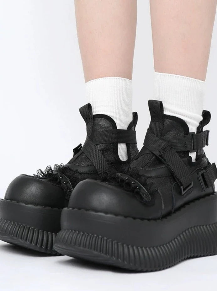 Pump Cross Volume Schuhe Hoch geschnitten