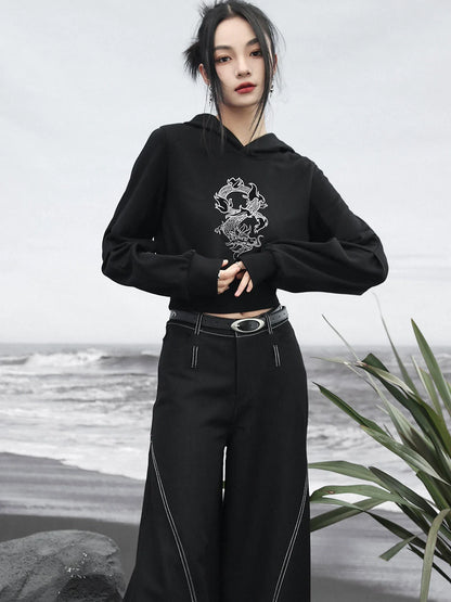 Design Kurzes Drachentop mit Kapuze