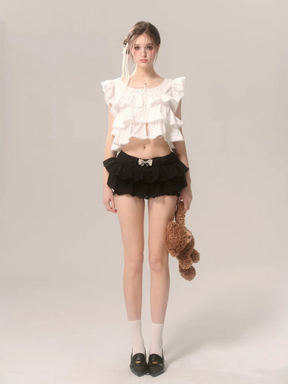 High Desire French End Schultertop Pure Short Flying