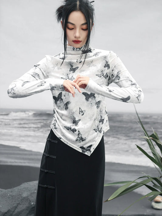 Asymmetrisches, schmales Butterfly-Top