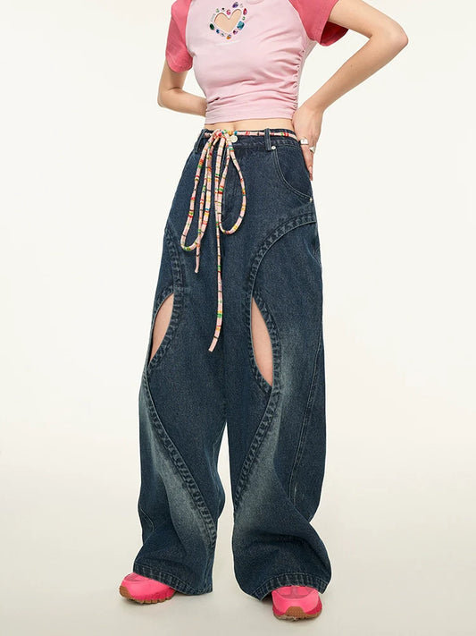 Lockere Jeans im Denim-Schnitt