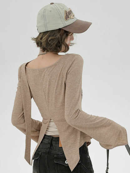 Drucken Top Schmetterling Amerikanischen Schlank Retro Unregelmäßigen