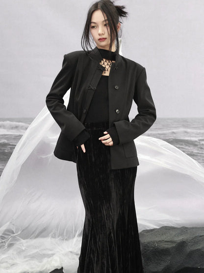 Top Style Mode Kragen Taille Up Stand