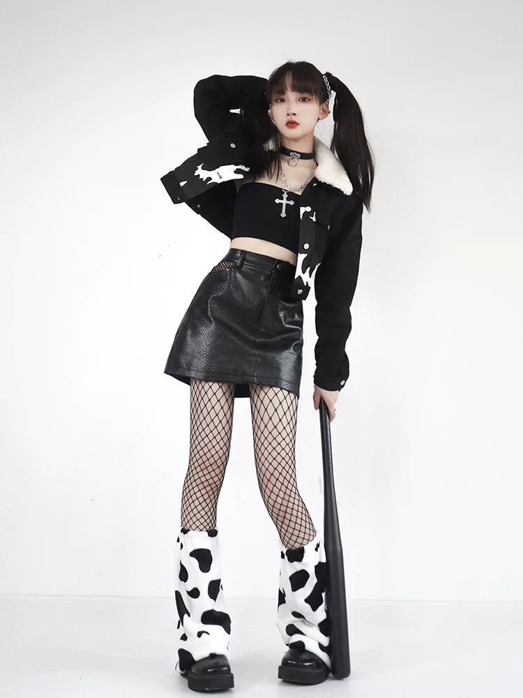 ショートカウジャケット デニムモード