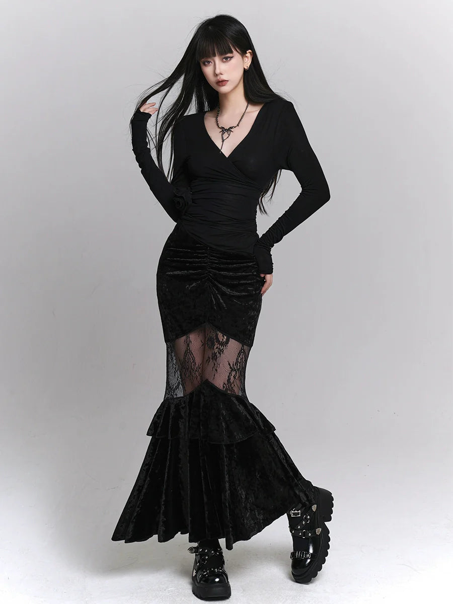 Spitze Hip Girl Rock Fishtail Ghost