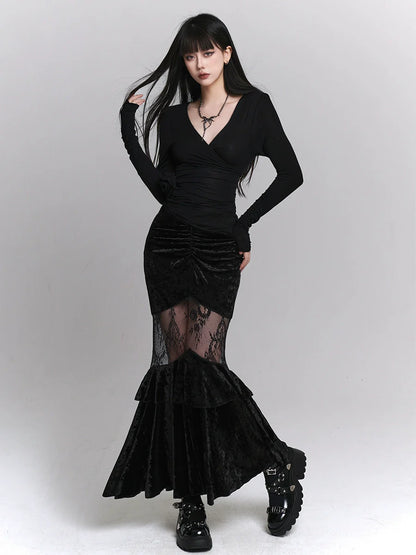 Spitze Hip Girl Rock Fishtail Ghost