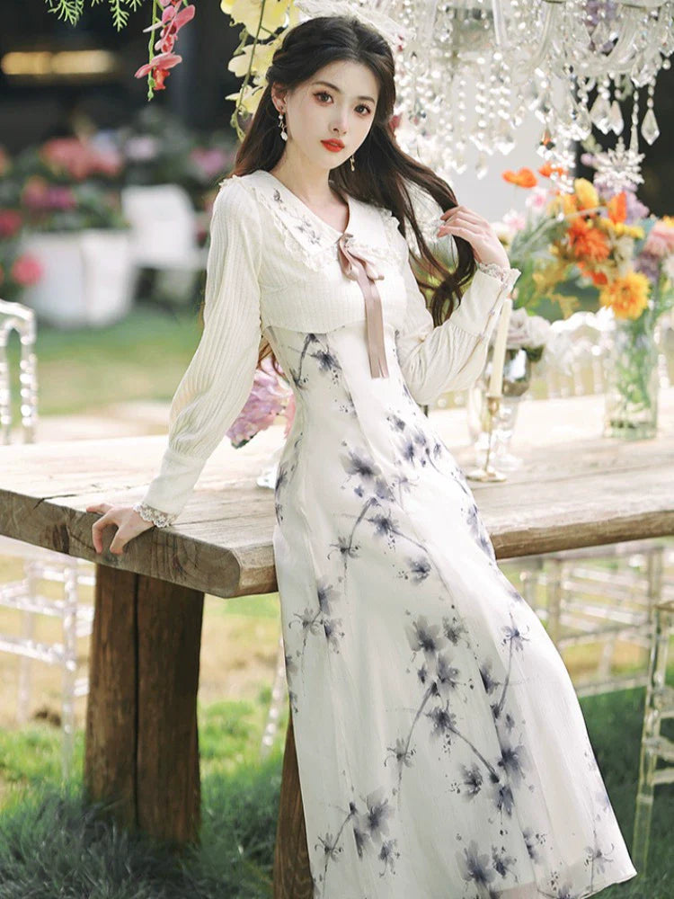 ガーリーフラワードレス レトロスイート