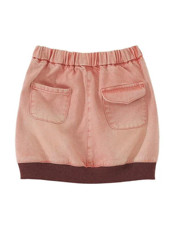 ジップパーカー Y2K ショートフード付きカジュアル + スカート